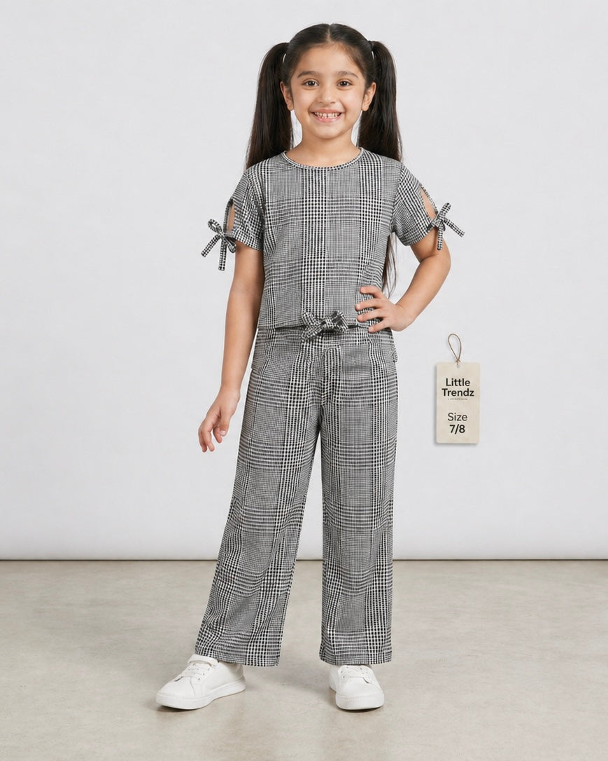 M-B GIRLS BLACK&WHITE TRACKSUIT