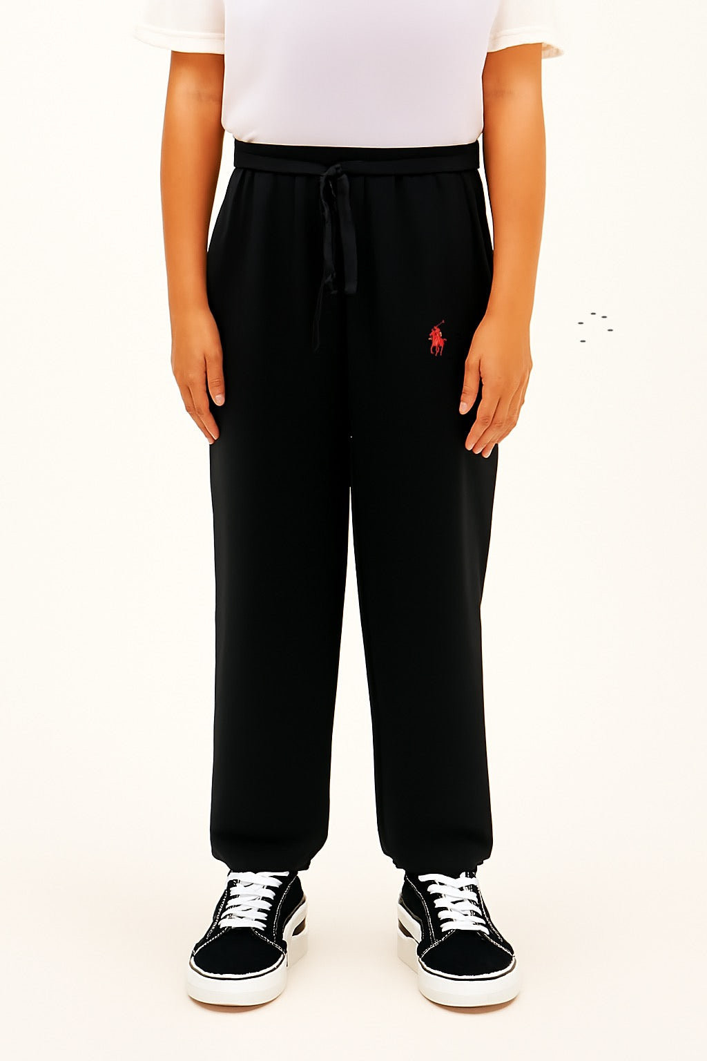 BIMBELS BLACK POLO TROUSER(F=1126)