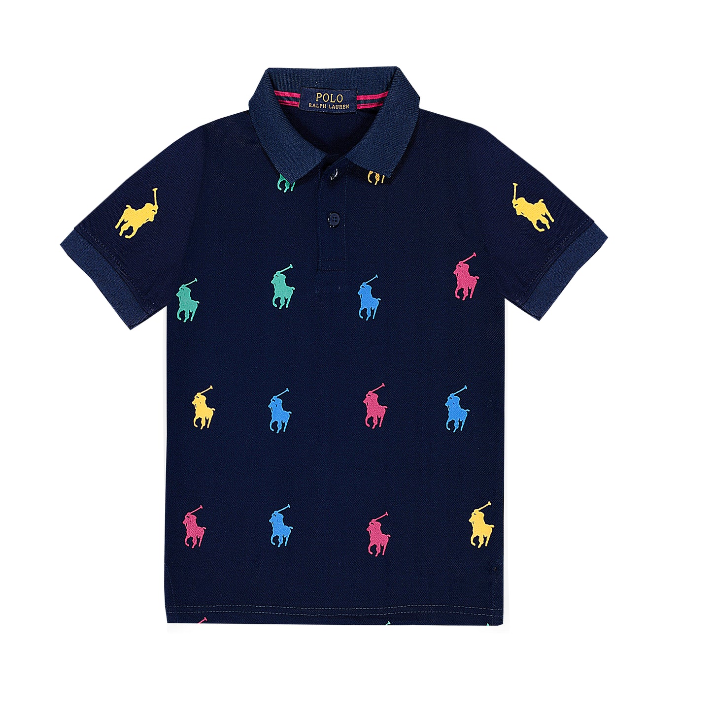 RL POLO ALLOVER LOGO NAVY (NJ-2002)