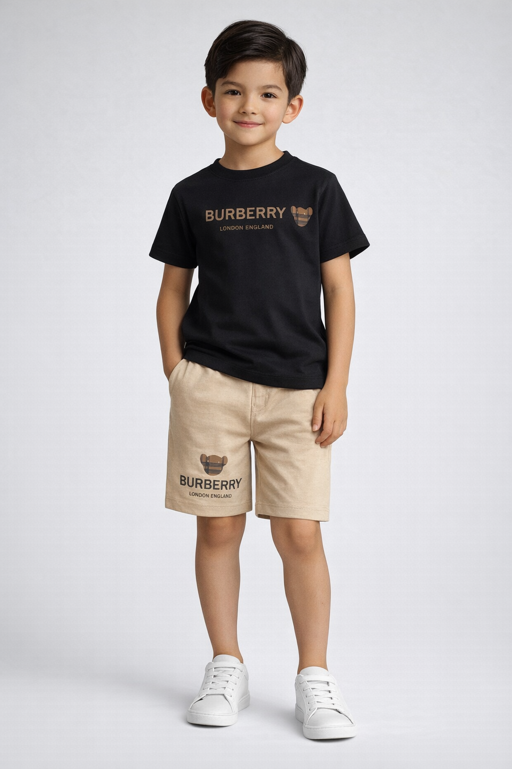 M-B BRBRY BLACK AND SKIN TRACKSUIT