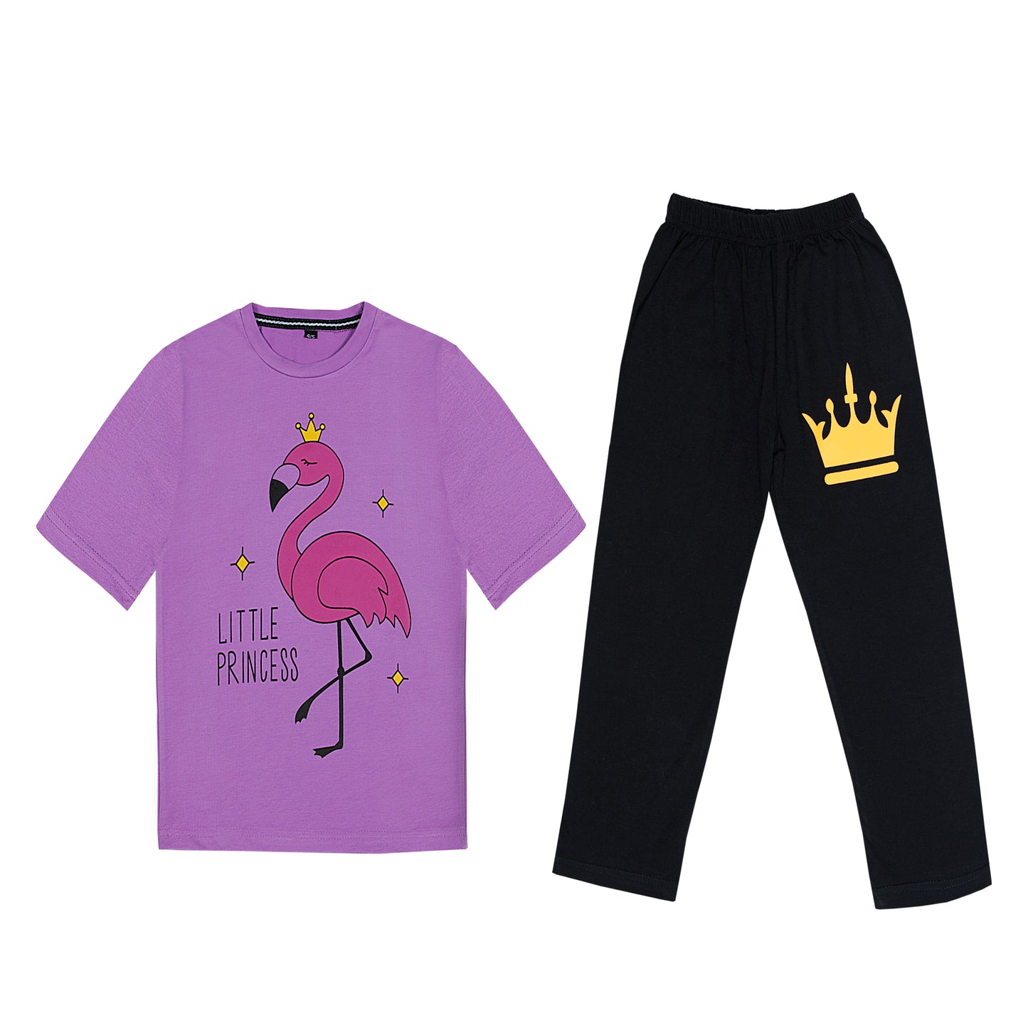 LITTLE PRINCESS GIRLS T-SHIRT WITH TROUSER (W-3008)