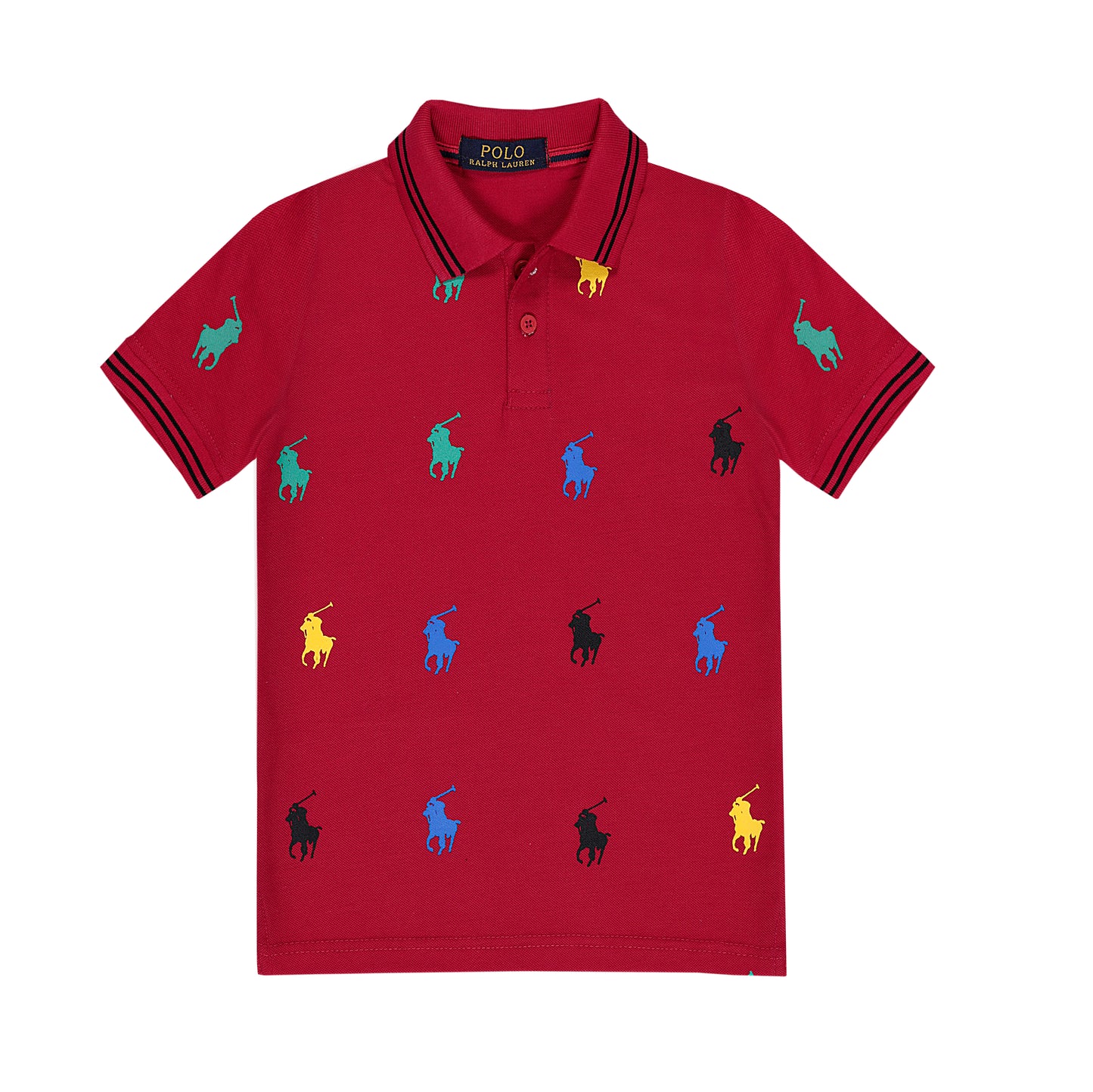 RL POLO ALLOVER LOGO RED (NJ-2004)
