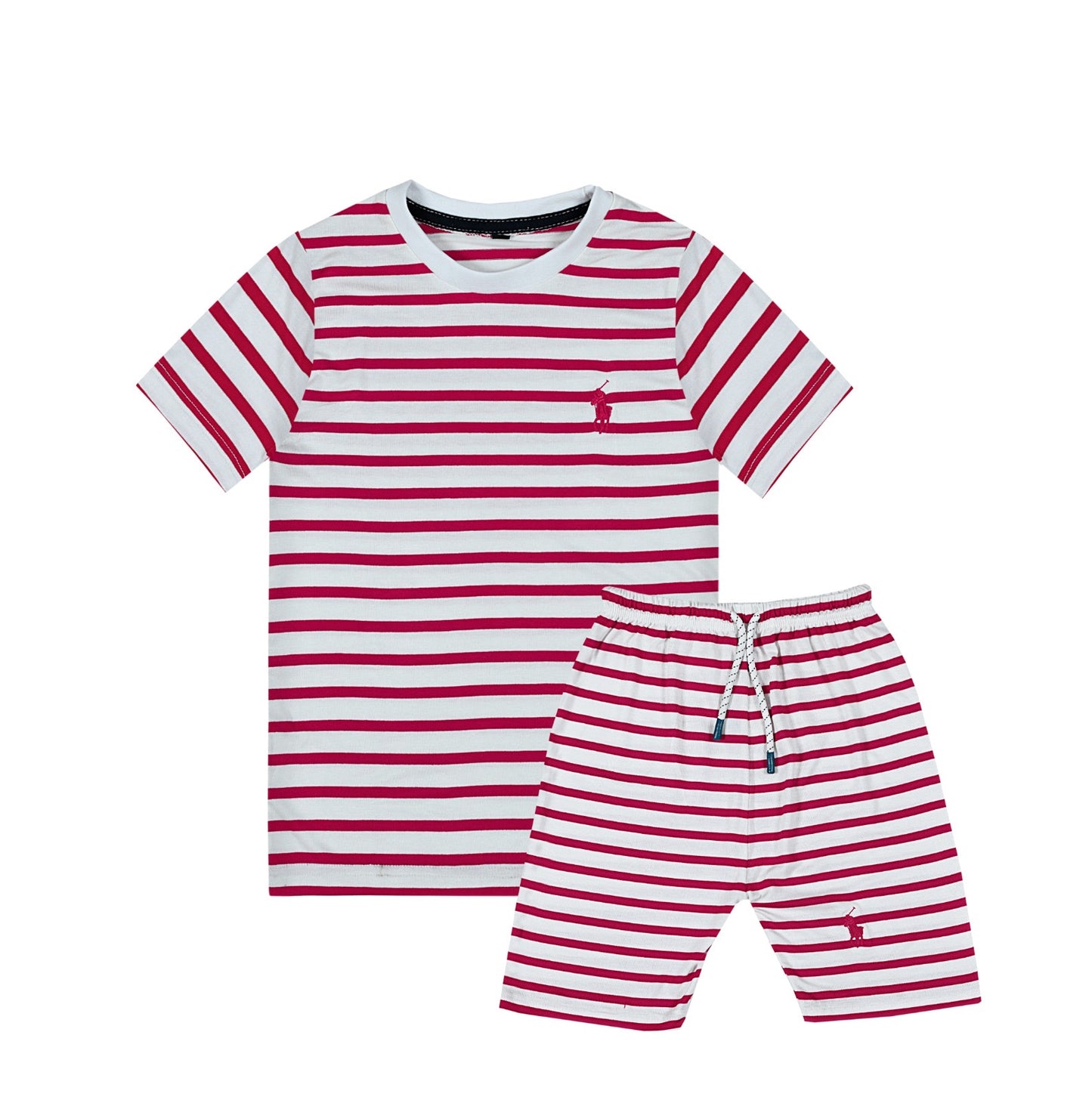 RL POLO RED&WHITE LINING TRACKSUIT (NJ 6628)
