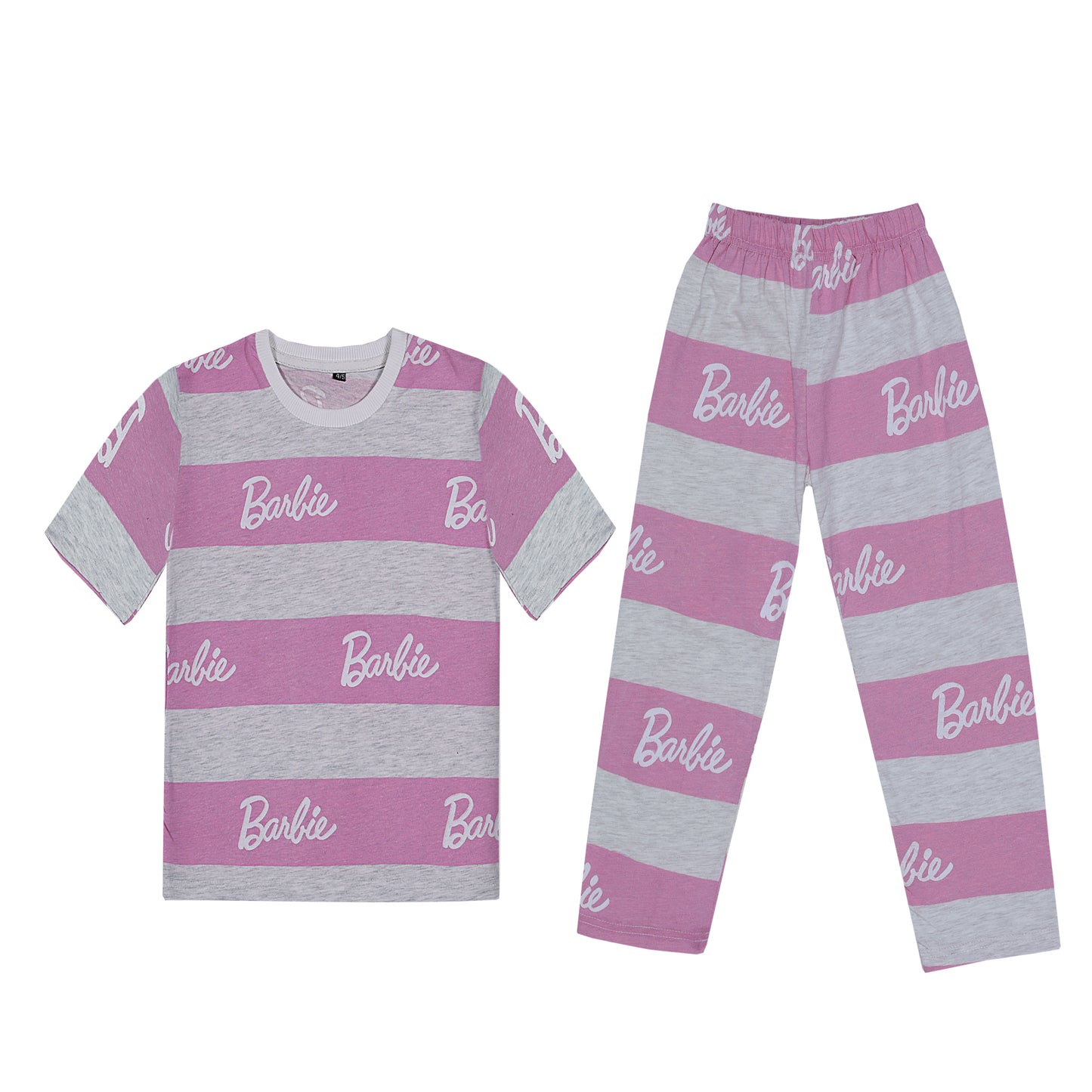 BARBIE ALLOVER T-SHIRT WITH TROUSER (W-3003)