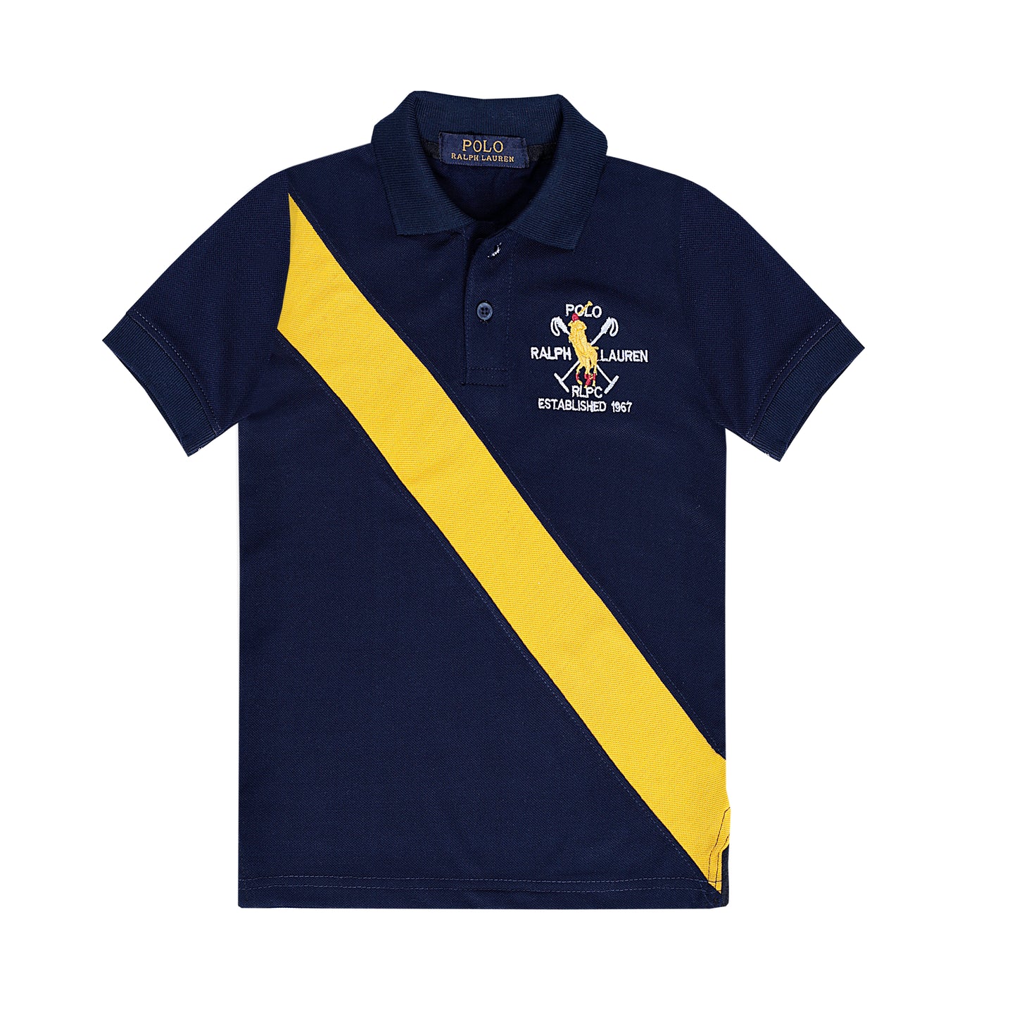 RL POLO NAVY & YELLOW PANNEL (NJ-2006)