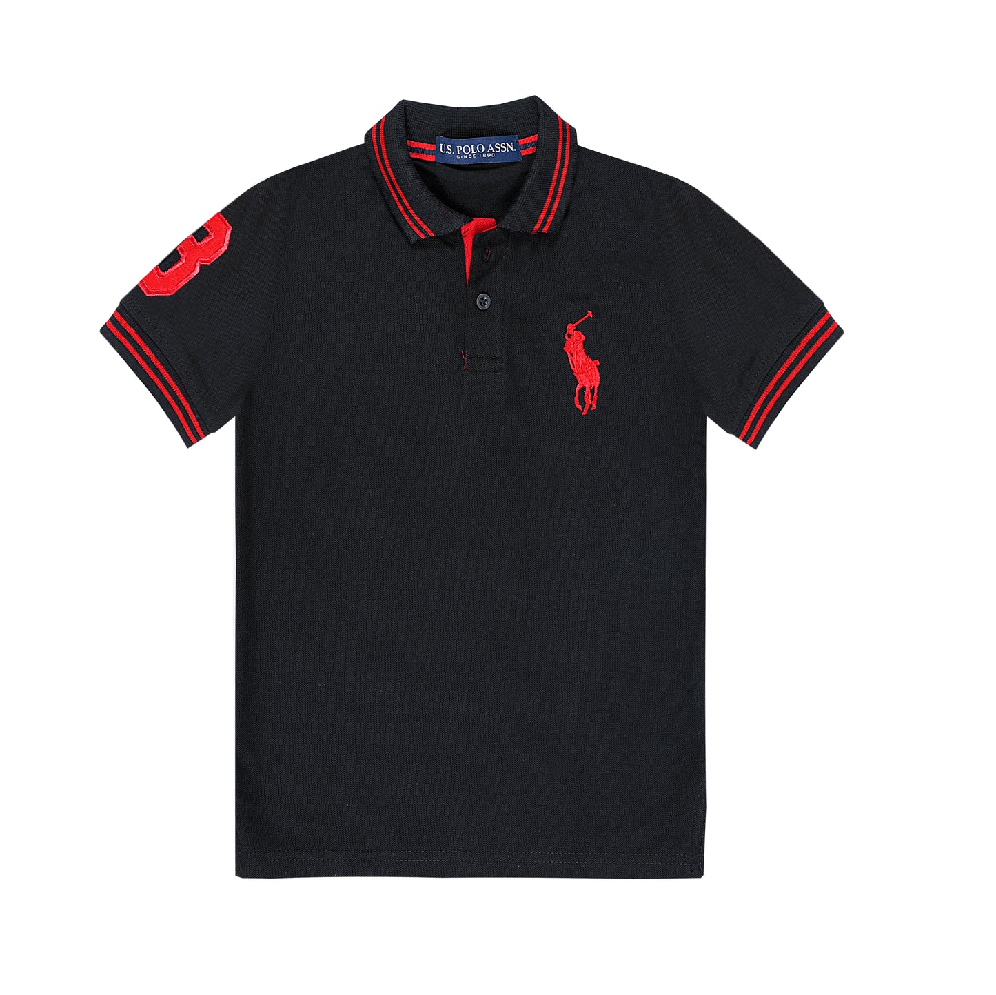 RL POLO BLACK RED-PONY (NJ-2014)