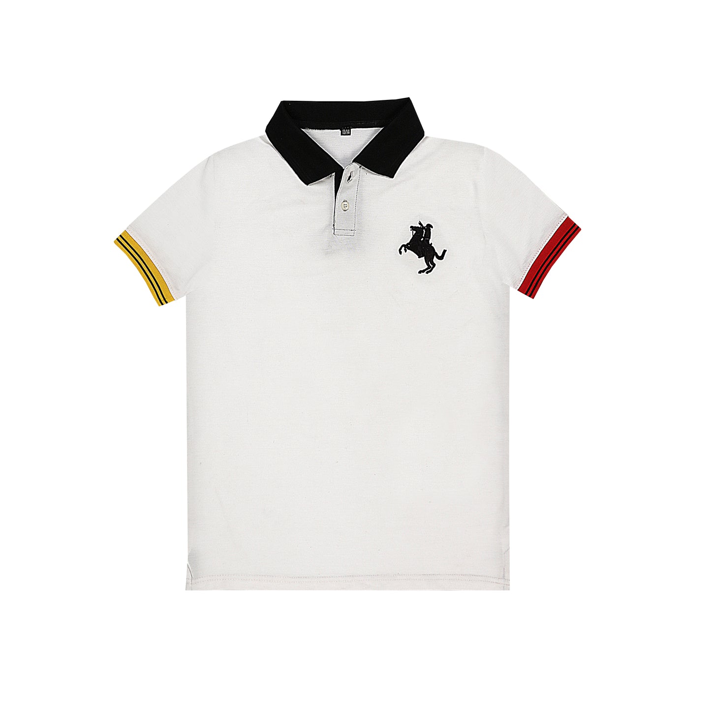 M-B WHITE BLACK HORSE POLO SHIRT & NJ-78602)