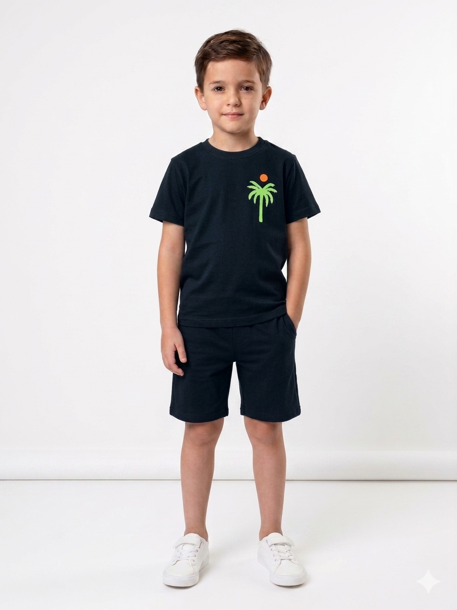 M-B NAVY SUMMER TREE TRACKSUIT
