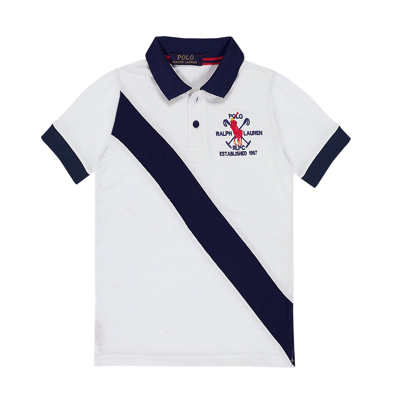RL POLO NAVY & WHITE PANNEL (NJ-2007)