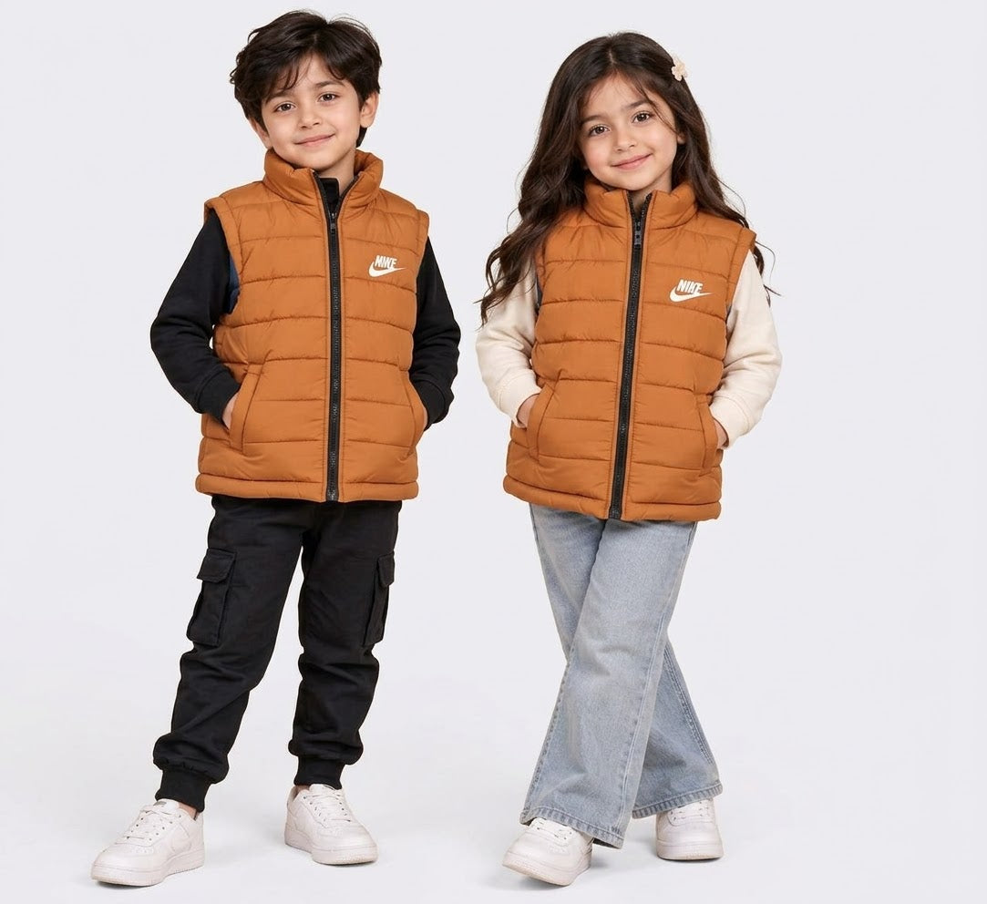 NK ORANGE EMBROIDERY LOGO SLEEVELESS UNISEX (NJ-2504)