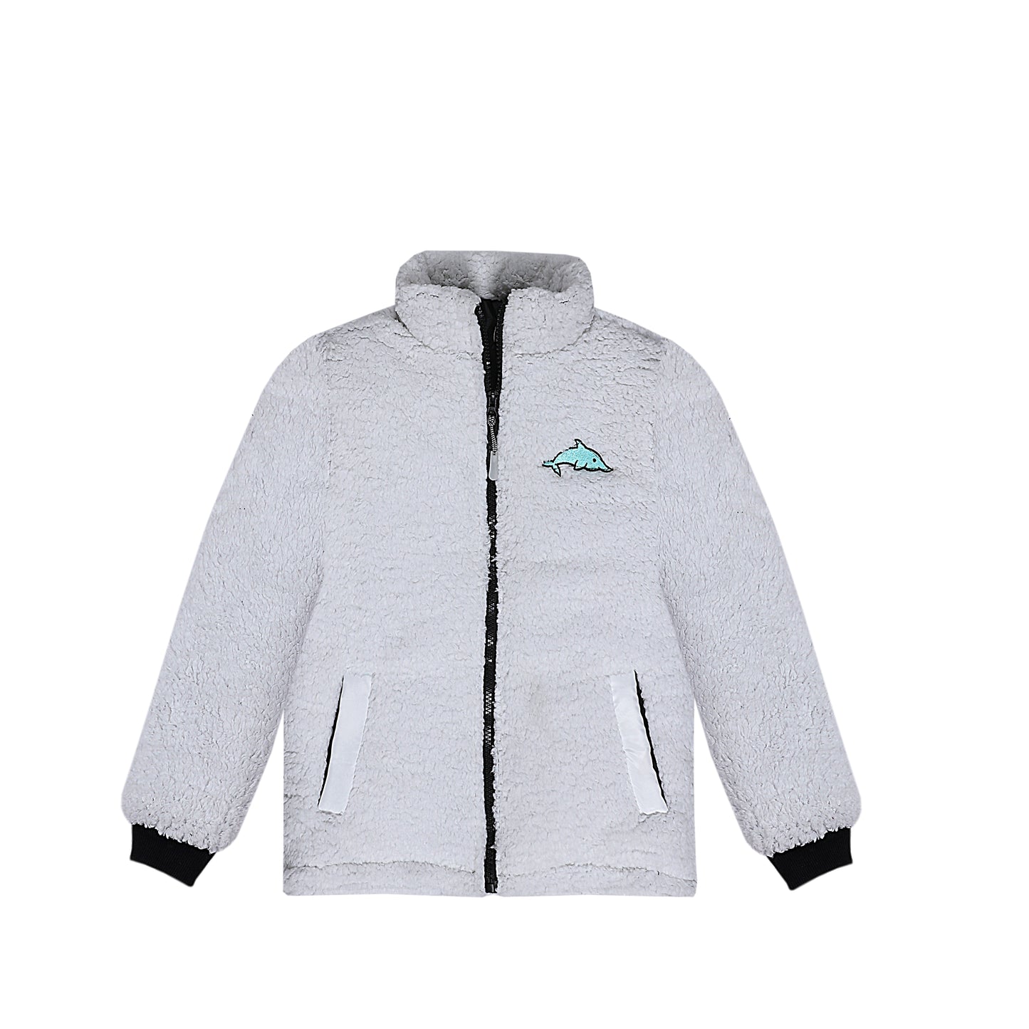 SHIRFA FUR WHITE FISH FULLSLEEVE UNISEX JACKET (NJ 554)