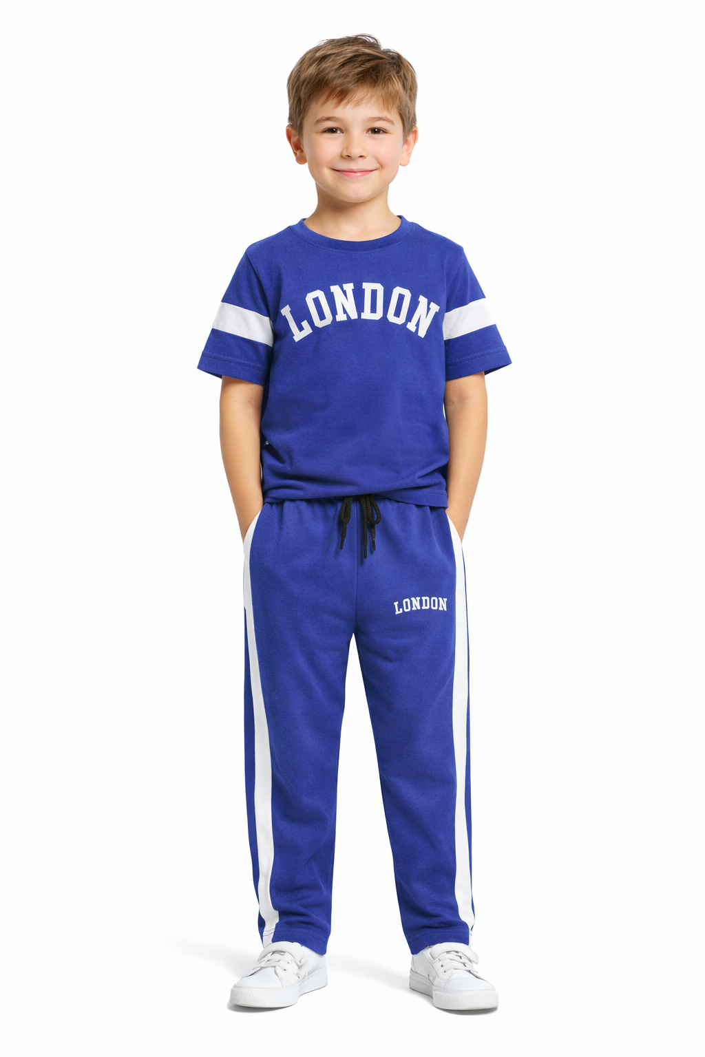 M-B LONDON PRINT BLUE TRACKSUIT