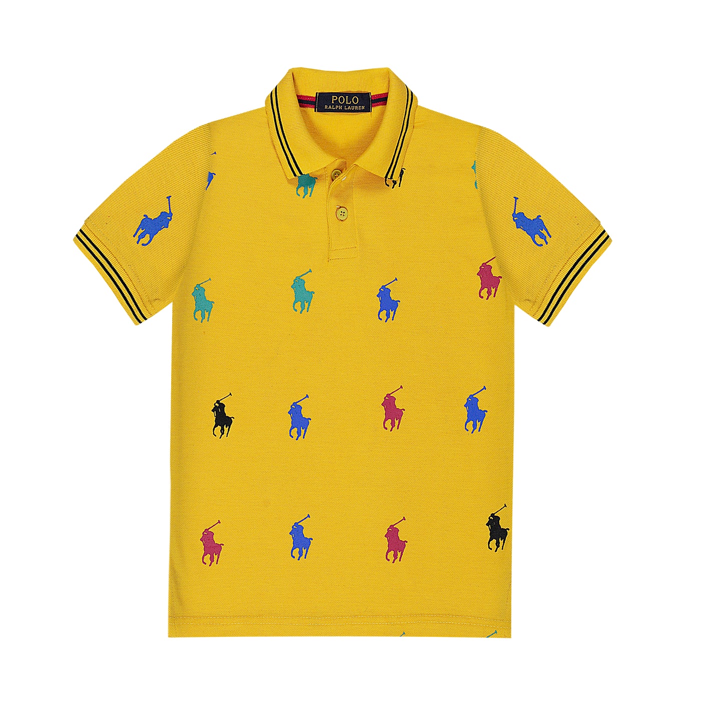 RL POLO ALLOVER LOGO YELLOW (NJ-2003)