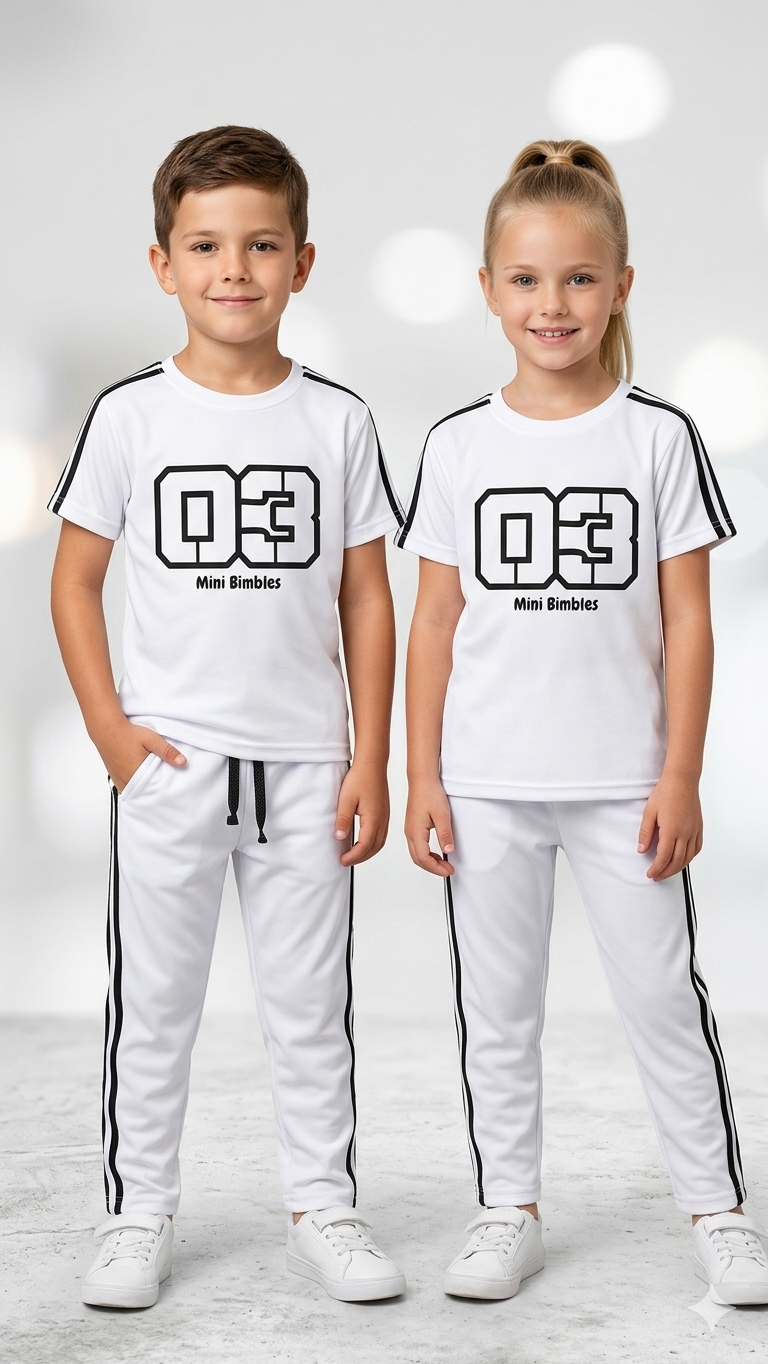 M-B 03 WHITE STRIPES DRYFIT TRACKSUIT