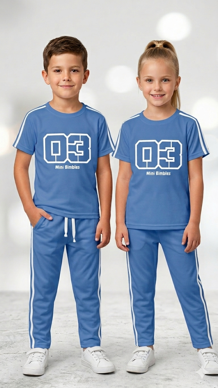 M-B 03 ROYAL BLUE STRIPES DRYFIT TRACKSUIT