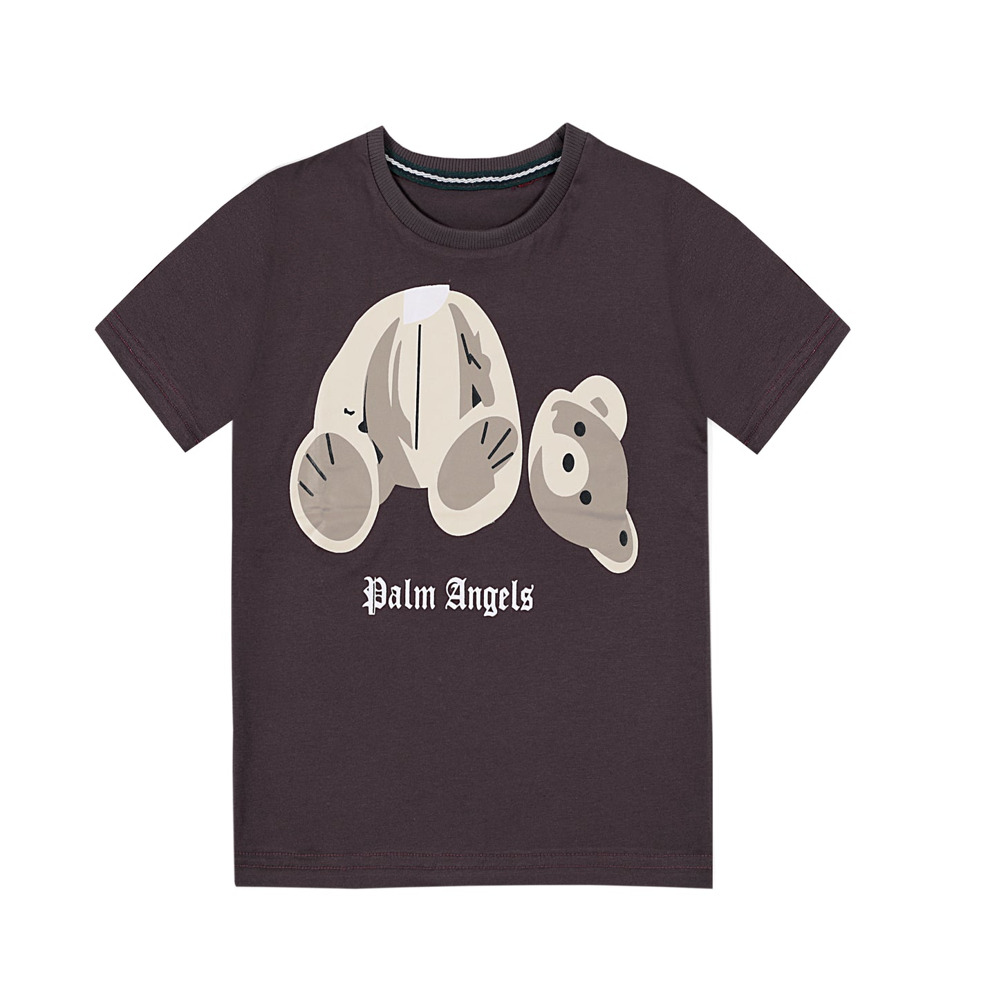 PALM ANGELS CHOCO BROWN T-SHIRT (NJ-2502)