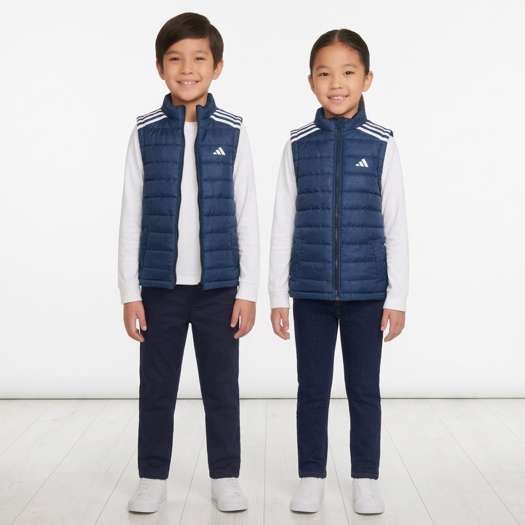 ADI NAVY WITH WHITE STRIPE SLEEVELESS UNISEX (NJ 2501)