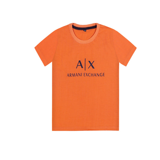ARMANI EXCHANGE  ORANGE T-SHIRT (W_1134)