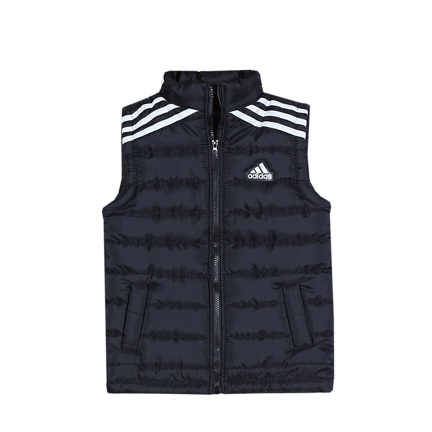 ADIDAS BLACK WITH WHITE STRIPE SLEEVELESS UNISEX (NJ 900)