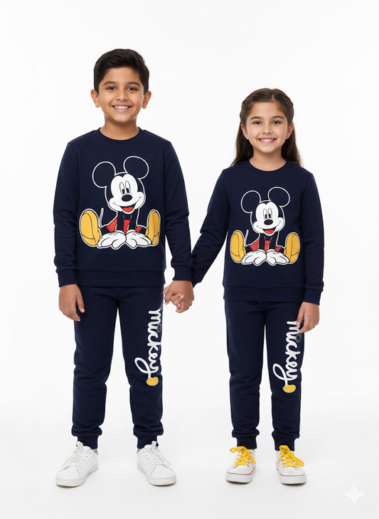 NAVY BLUE MICKY UNISEX TRACKSUIT