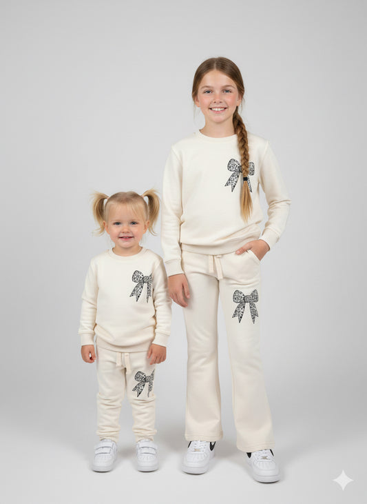 MINI_ BIMBELS BELL BOTTOM SKIN BOW GIRLS TRACKSUIT(00137)