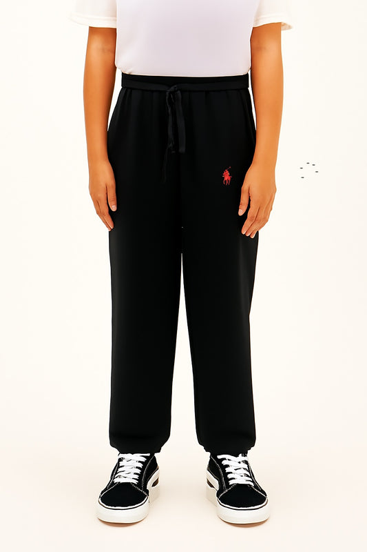 BIMBELS  BLACK POLO TROUSER(F=1126)