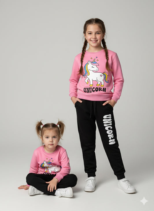 MINI_ BIMBELS PINK UNICORN GIRLS TRACKSUIT(00136)