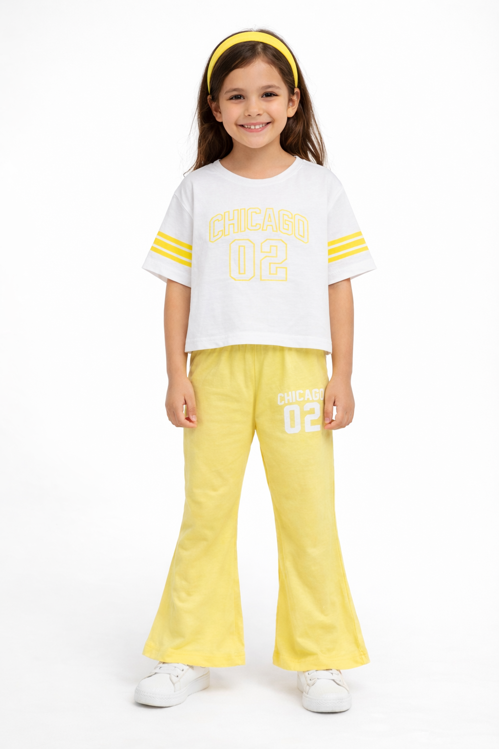 M-B GIRLS YELLOW CHICAGO TRACKSUIT