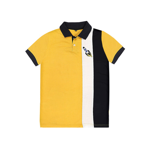 M-B YELLOW ROCKET POLO SHIRT (NJ-78603)