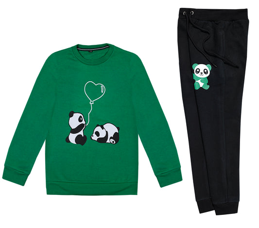 PANDA GREEN UNISEX TRACKSUIT