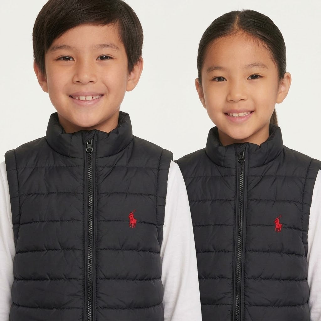 RL POLO (BLACK) SLEEVELESS UNISEX (NJ 2509)