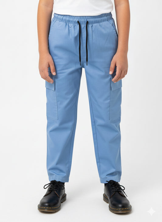 MINI_BIMBELS UNISEX CARGO PENTS SKYBLUE (F-0009)