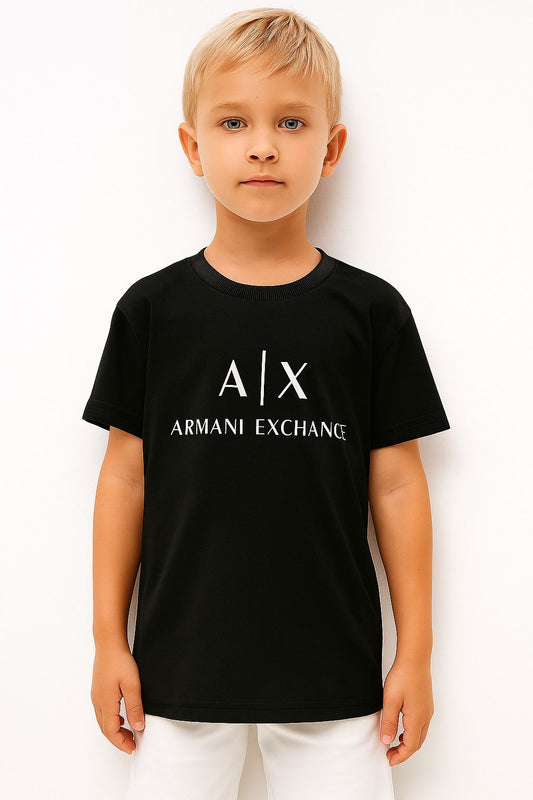 ARMANI EXCHANGE BLACK T-SHIRT (W_1133)