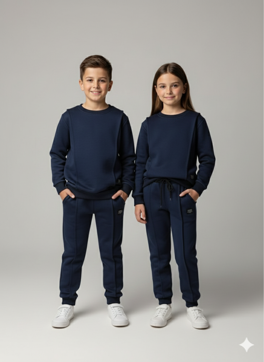 MINI_ BIMBELS NAVY BLUE FRONT LINES UNISEX TRACKSUIT(00129)