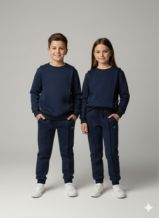 MINI_ BIMBELS NAVY BLUE FRONT LINES UNISEX TRACKSUIT(00129)