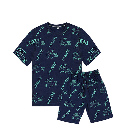 LACOSTE PRINT T-SHIRT WITH SHORTS (W-503)