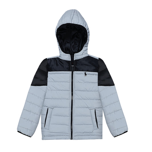 RL POLO (SILVER & BLACK PANNEL) FULLSLEEVE WITH HOOD UNISEX (NJ 1120)