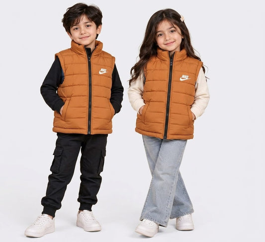 NK ORANGE EMBROIDERY LOGO SLEEVELESS UNISEX (NJ-2504)