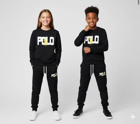 BLACK RL-POLO UNISEX TRACKSUIT