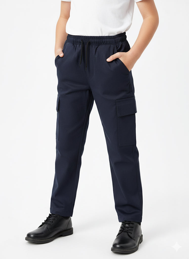 MINI_BIMBELS UNISEX CARGO PENTS NAVY (F-0008)