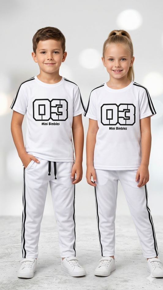 M-B 03 WHITE STRIPES DRYFIT  TRACKSUIT