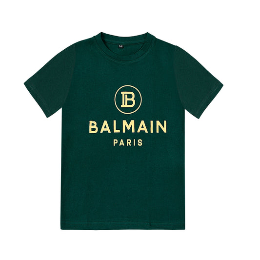 BALMAIN BOTTLE GREEN T-SHIRT (NJ-2511)