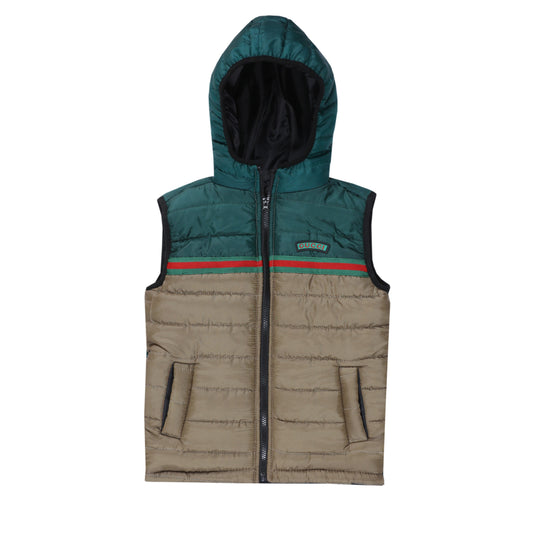 GUCCI GREEN/MUD WITH HOOD SLEEVELESS UNISEX (NJ 910)