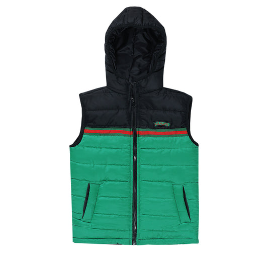 GUCCI GREEN/BLACK WITH HOOD SLEEVELESS UNISEX (NJ 908)