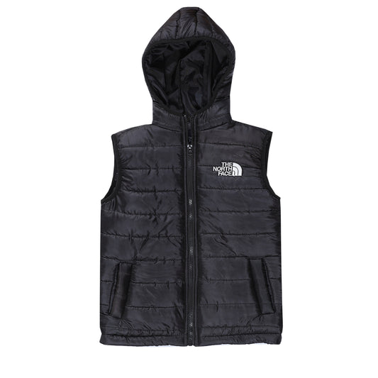NORTHFACE BLACK WITH HOOD SLEEVELESS UNISEX (NJ 904)